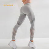 GUTASHYE High Waist Seamless Leggings Yoga Pants Push Up Fitness Tight Workout Tummy Control Gym Athletic Sportswear