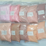 50g/Pack Nude Light Color Nail Acrylic Powder,10Colors Crystal Pink Nails Design Extension/Dip/Engraving/Buliding Carving Powder