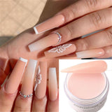 50g/Pack Nude Light Color Nail Acrylic Powder,10Colors Crystal Pink Nails Design Extension/Dip/Engraving/Buliding Carving Powder