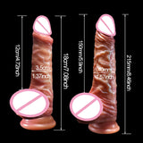 2023 Realistic Dildos Sex toy for women Skin Sliding Foreskin Testicles Dildo Anal Vaginal Clit Sucker Big Penis Toys for Adults