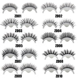 1Pair Self-adhesive False Eyelashes 3 Seconds to Wear No Glue Needed Faux Mink Lashes Extension Curly Thick Wispy Eyelash Makeup