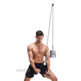 Fitness Pulley Cable Machine Arm Biceps Triceps Blaster Hand Strength Trainning Home Gym Workout Equipment 2.5M Wire Rope F2031