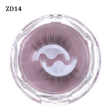 1Pair Self-adhesive False Eyelashes 3 Seconds to Wear No Glue Needed Faux Mink Lashes Extension Curly Thick Wispy Eyelash Makeup