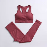 2/3/4PCS Seamless Women Yoga Set Workout Sportswear Gym Clothing Fitness Long Sleeve Crop Top High Waist Leggings Sports Suits