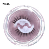 1Pair Self-adhesive False Eyelashes 3 Seconds to Wear No Glue Needed Faux Mink Lashes Extension Curly Thick Wispy Eyelash Makeup