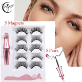 1/3/6 Pairs Magnetic Lashes Eyeliner Magnetic Kit,Magnetic Eyelashes and Eyeliner Set,No Glue Waterproof Faux Cils Magnetique