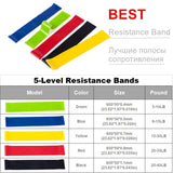 17pcs Resistance Bands Set Fitness Body Building Elastic Sports Band Training Expander Pull Rope Gym Fitness Equipment