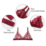 1 Pcs Sexy Bra For Woman Lace Thin Underwear Female Transparent Bras For Women Lace Sexy Lingerie Bralette For Ladies BANNIROU