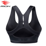 RION Top Women Seamless Sports Bra Running Yoga Crop Top Workout Gym Fitness Sport Bra High Impact Padded Underwear Vest Tank