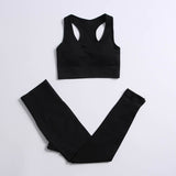 2/3/4PCS Seamless Women Yoga Set Workout Sportswear Gym Clothing Fitness Long Sleeve Crop Top High Waist Leggings Sports Suits