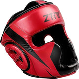 ZTTY Full-Covered Boxing Helmet Muay Thai PU Leather Training Sparring Boxing Headgear Gym Equipment Taekwondo Head Guard