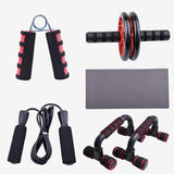 Resistance Bands Push Up Stand Bar Abdominal Wheel AB Roller Jump Rope Grip Strength Exercise Home Gym Fitness Muscle Trainer