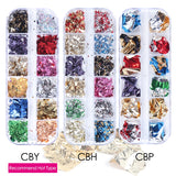 Sparkly Foil Nails Sequins Irregular Aluminum Gold Red Summer Design Set Nail Glitter Flakes Gel DIY Manicure Accessories CH950