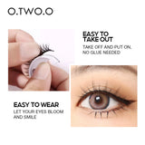 O.TWO.O Self Adhesive False Eyelashes Reusable Individual Lashes Long Thick Volume Eyelashes No Need Glue Eyelash Extension