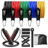 150lbs Resistance Bands Set for Women Latex Exercise Workout Band Stretch Training Fitness Gym Equipment for Home Bodybuilding