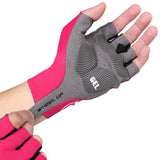 2021 Unisex Cyling Gloves wheelup Bike Cycling Gel Half Finger Wears Short Finger Outdoor Sport Glove Black Red Yellow