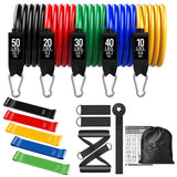 150lbs Resistance Bands Set for Women Latex Exercise Workout Band Stretch Training Fitness Gym Equipment for Home Bodybuilding