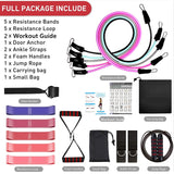 Women Fitness Resistance Loop Bands Set Training Exercise Yoga Expander Elastic Band Equipment for Home Workout Gym Bodybuilding