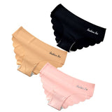 3PCS/Set Women Seamless Lingerie Female Thongs Sexy Underwear Woman Invisible Low-Rise Underpant Women&#39;s Panties Bikini Briefs