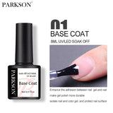 Parkson No Wipe Top Base Coat Nail Gel polish Design Enhancer Varnish Semi Permanent Soak Off UV LED Nail Art Tool