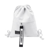 Canvas Drawstring Backpack Fashion School Gym Drawstring Bag Casual String Knapsack School Back Pack For Teenager Women