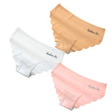 3PCS/Set Women Seamless Lingerie Female Thongs Sexy Underwear Woman Invisible Low-Rise Underpant Women&#39;s Panties Bikini Briefs