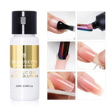 BORN PRETTY 30/20ml Glitter Acrylic Gel Finger Extension Silver Pink Extension Gel Soak Off Nail Art Gel Varnish