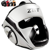 ZTTY Full-Covered Boxing Helmet Muay Thai PU Leather Training Sparring Boxing Headgear Gym Equipment Taekwondo Head Guard