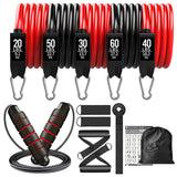 200lb Fitness Resistance Bands Set 11/17pcs Exercise Workout Band Gym Equipment for Home Bodybuilding Training Physical Therapy