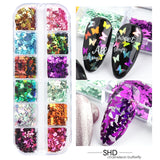 Sparkly Foil Nails Sequins Irregular Aluminum Gold Red Summer Design Set Nail Glitter Flakes Gel DIY Manicure Accessories CH950