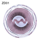 1Pair Self-adhesive False Eyelashes 3 Seconds to Wear No Glue Needed Faux Mink Lashes Extension Curly Thick Wispy Eyelash Makeup