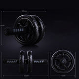 New Keep Fit Wheels No Noise Abdominal Wheel Ab Roller With Mat For Arm Waist Leg Exercise Gym Fitness Equipment