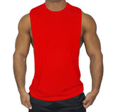 Muscleguys Mens Workout Tank Tops Fitness Bodybuilding Clothing Low Cut Armholes Vivid Vest Muscle Singlets Men Activewear Tank