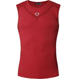 jeansian Sport Tank Tops Tanktops Sleeveless Shirts Running Grym Workout Fitness Slim Compression LSL3306 Red2