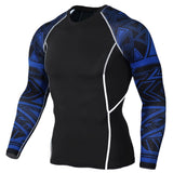 Mens Compression Shirts 3D Teen Wolf Jerseys Long Sleeve T Shirt Fitness Men Lycra MMA Workout T-Shirts Tights Brand Clothing