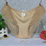 Awaytr Women Panties Briefs Plus Size Hot Underwear for Female Hipster Underpant Sexy Lingerie Lace Silk Cotton String Big XXXL