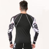 Mens Compression Shirts 3D Teen Wolf Jerseys Long Sleeve T Shirt Fitness Men Lycra MMA Workout T-Shirts Tights Brand Clothing