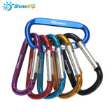 4 pcs ShineTrip Aluminum D Shape Buckle Carabiner Survial Key Chain Carabine Hook Clip Camping Equipment EDC Paracord Buckles