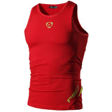 jeansian Sport Tank Tops Tanktops Sleeveless Shirts Running Grym Workout Fitness Slim Compression LSL3306 Red2