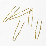 100 PCS 1x64mm Hair Sticks Gold/ Silver Plated U shape Hair Pins Needles Setting DIY Accessories For Jewelry Making