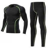 3pcs / Set Workout Male Sport Suit Gym Compression Clothes Fitness Running Jogging Sport Wear Exercise Workout Tights