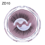 1Pair Self-adhesive False Eyelashes 3 Seconds to Wear No Glue Needed Faux Mink Lashes Extension Curly Thick Wispy Eyelash Makeup