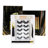 1/3/6 Pairs Magnetic Lashes Eyeliner Magnetic Kit,Magnetic Eyelashes and Eyeliner Set,No Glue Waterproof Faux Cils Magnetique