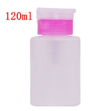 60/120/150/200ml Empty Pump Dispenser Liquid UV Gel Polish Nail Art Polish Clean Bottle Polish Cleanser Remover Bottle