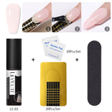 LILYCUTE 5ml Quick Extension Gel Construct Hard Gel Semi Permanent UV LED UV Gel Nail Art Design Faux Ongles Nails Accesorios