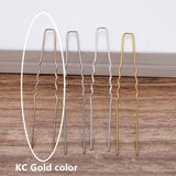 100 PCS 1x64mm Hair Sticks Gold/ Silver Plated U shape Hair Pins Needles Setting DIY Accessories For Jewelry Making