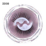 1Pair Self-adhesive False Eyelashes 3 Seconds to Wear No Glue Needed Faux Mink Lashes Extension Curly Thick Wispy Eyelash Makeup