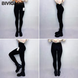 BIVIGAOS Micro Pressure Sharkskin Leggings Women Black Fitness Shaping Hip Lifting Leggings Skinny Slim Sport Workout Leggings