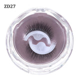 1Pair Self-adhesive False Eyelashes 3 Seconds to Wear No Glue Needed Faux Mink Lashes Extension Curly Thick Wispy Eyelash Makeup