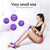 4 Resistance Bands Fitness Elastic Pull Ropes Exerciser Rower Belly Home Gym Sport Elastic Bands For Workout Fitness Equipment